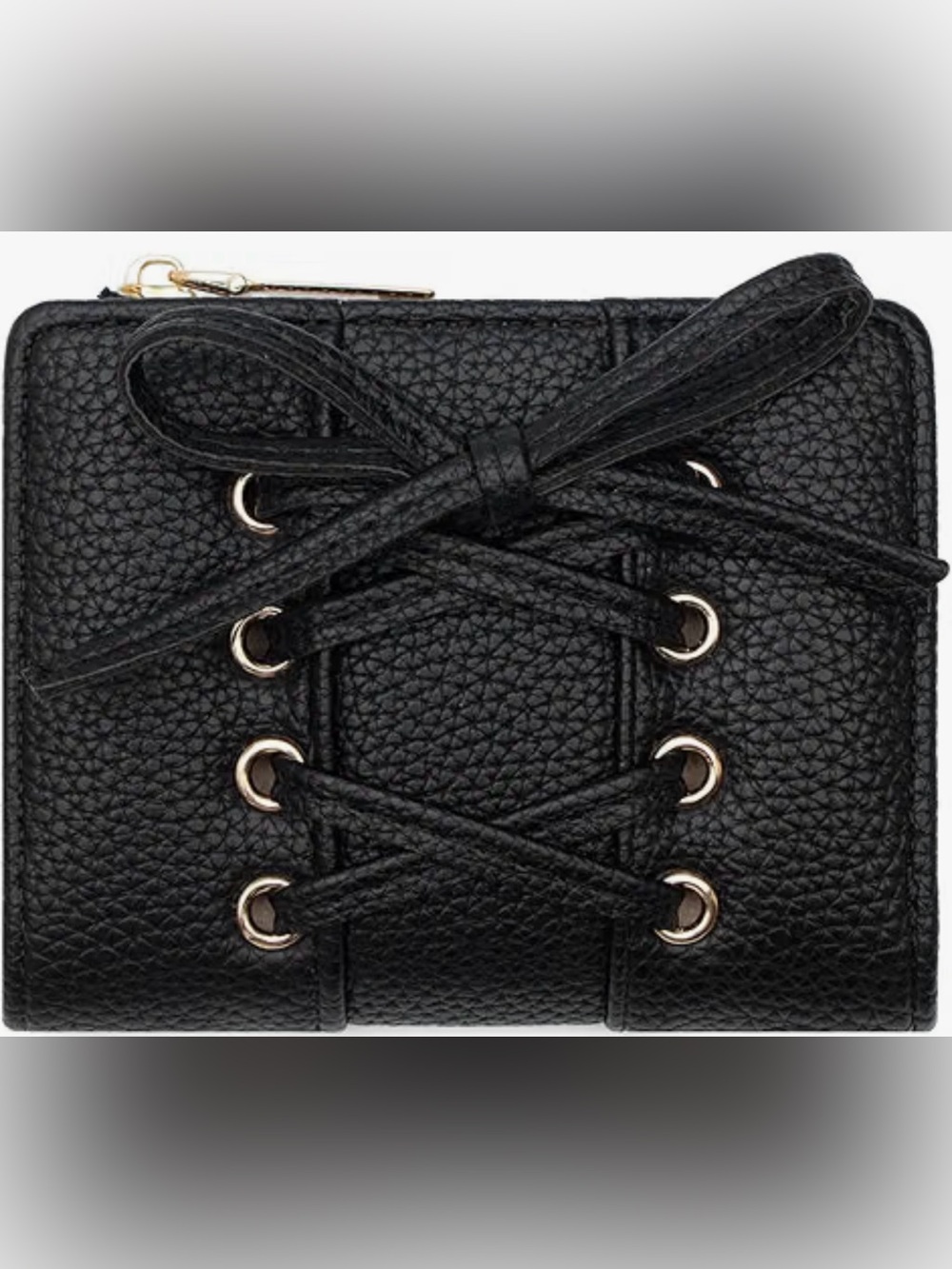Cute Bow Wallet, Women Bifold Wallet, PU Leather Card Holder 5 Card Slots